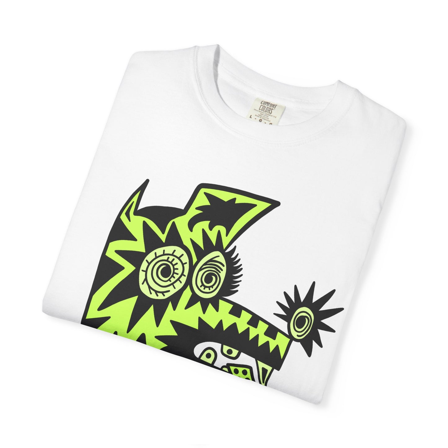 I’m Tired. Neon Tribal Dog T-Shirt Graphic Tee