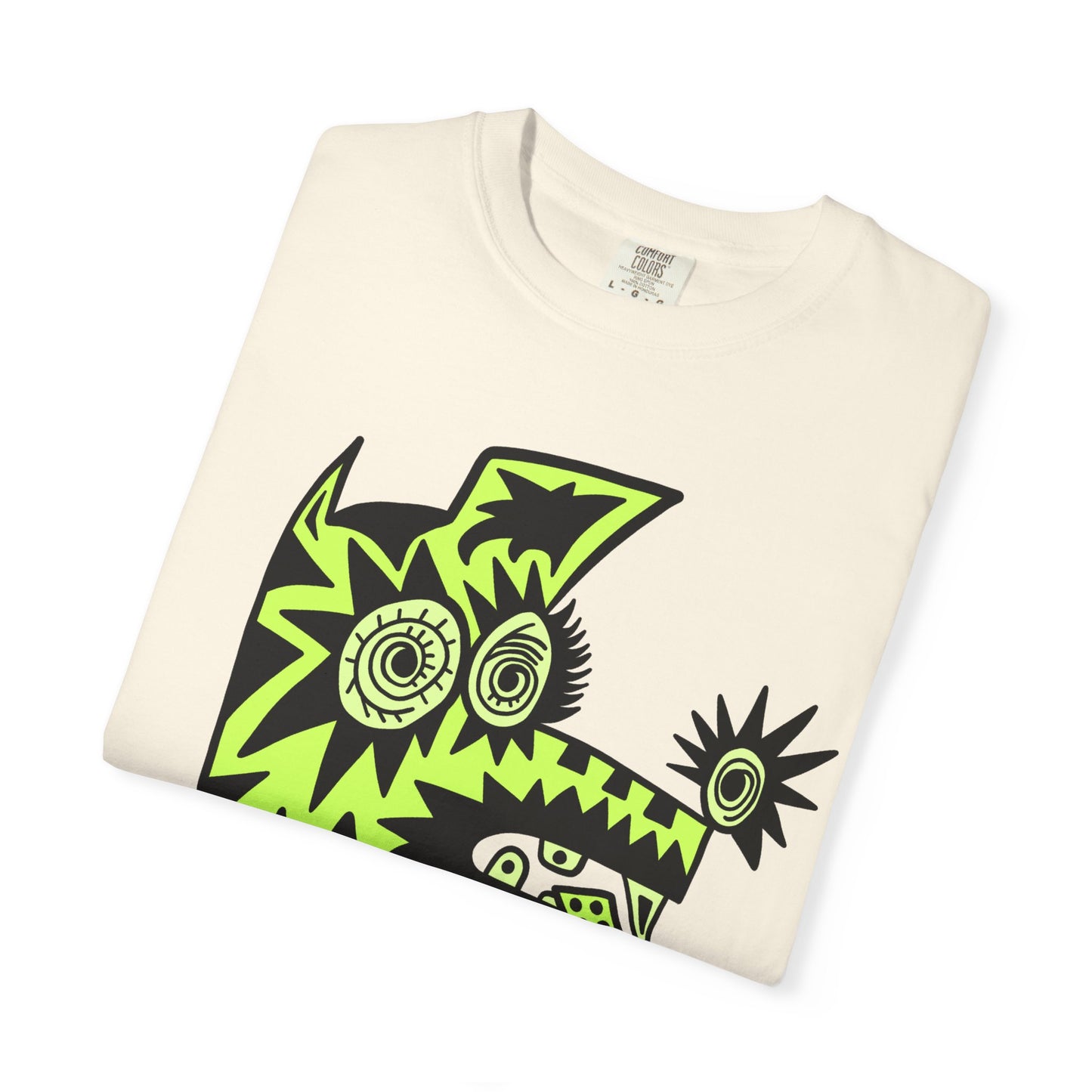 I’m Tired. Neon Tribal Dog T-Shirt Graphic Tee