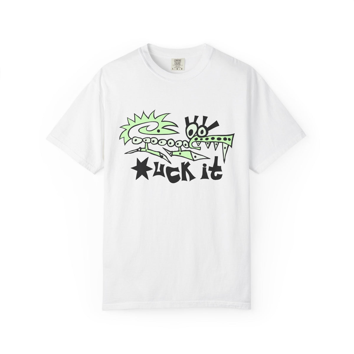 *uck It Croc T-Shirt — Bold Neon Green Streetwear Tee