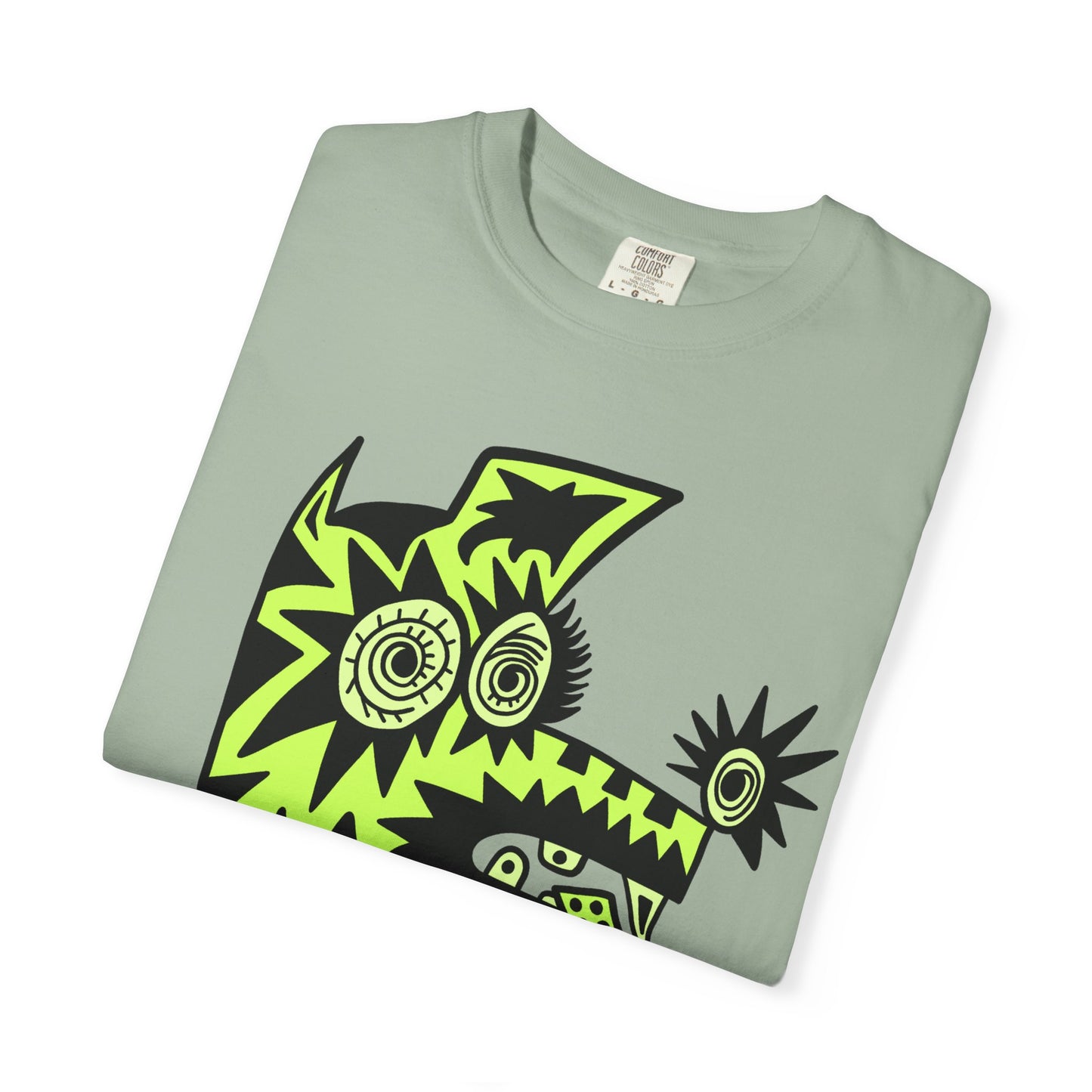 I’m Tired. Neon Tribal Dog T-Shirt Graphic Tee