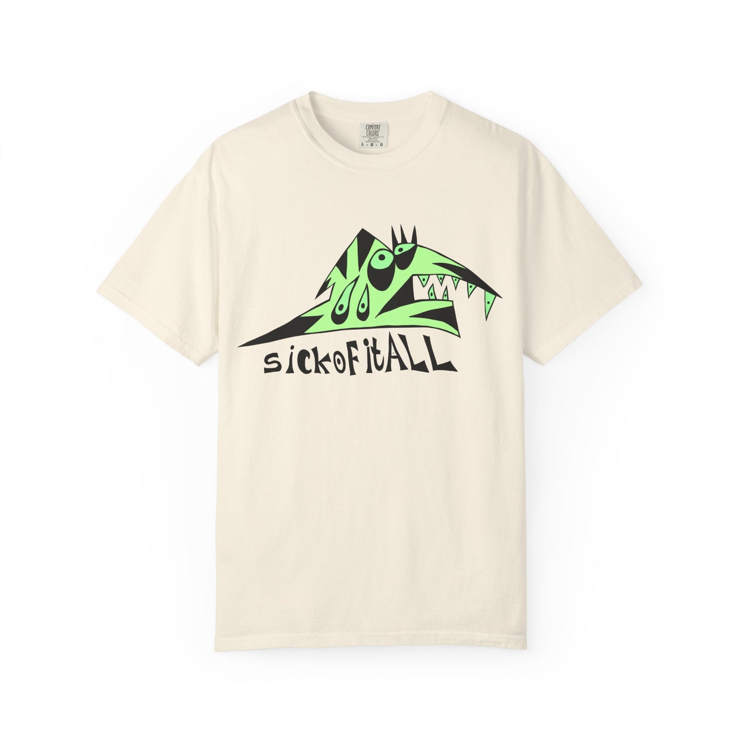 Sick of It ALL Tee — Neon Punk Fishdog Graphic T-Shirt
