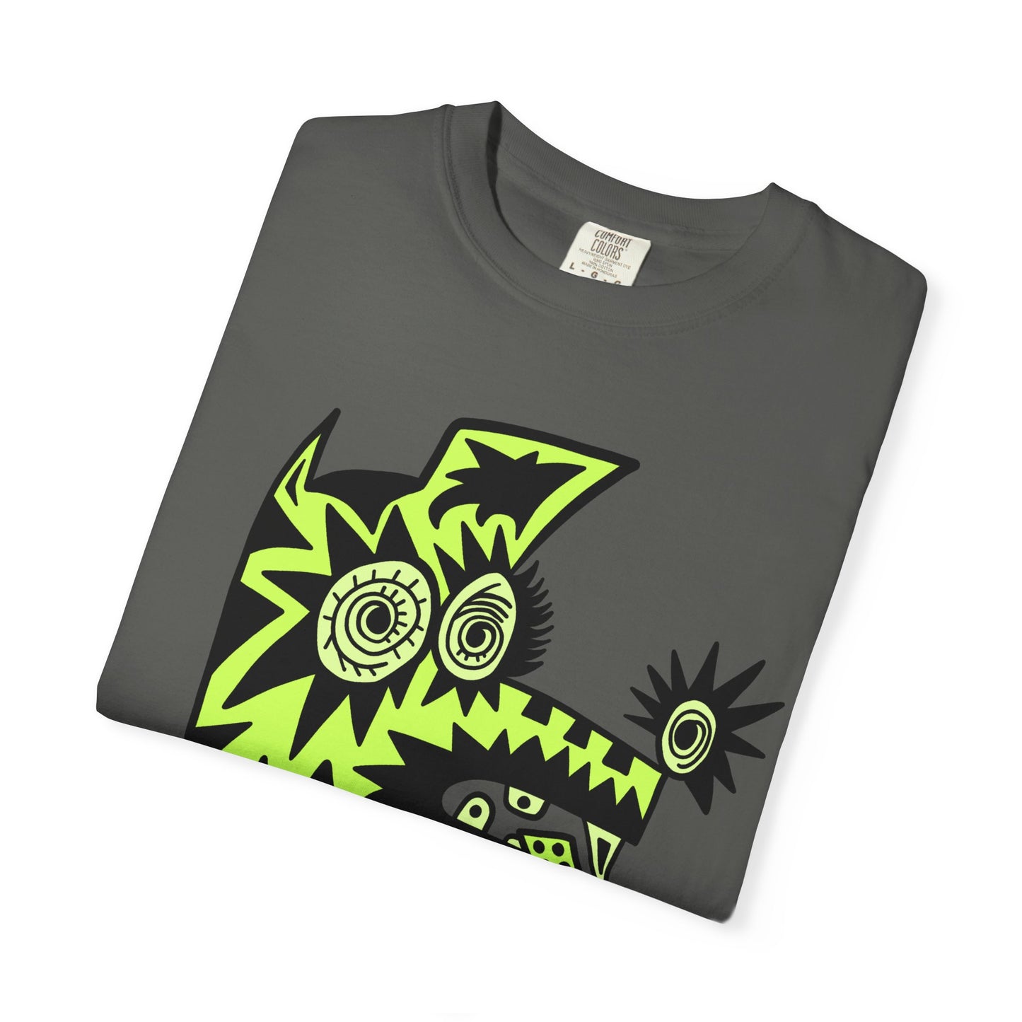 I’m Tired. Neon Tribal Dog T-Shirt Graphic Tee
