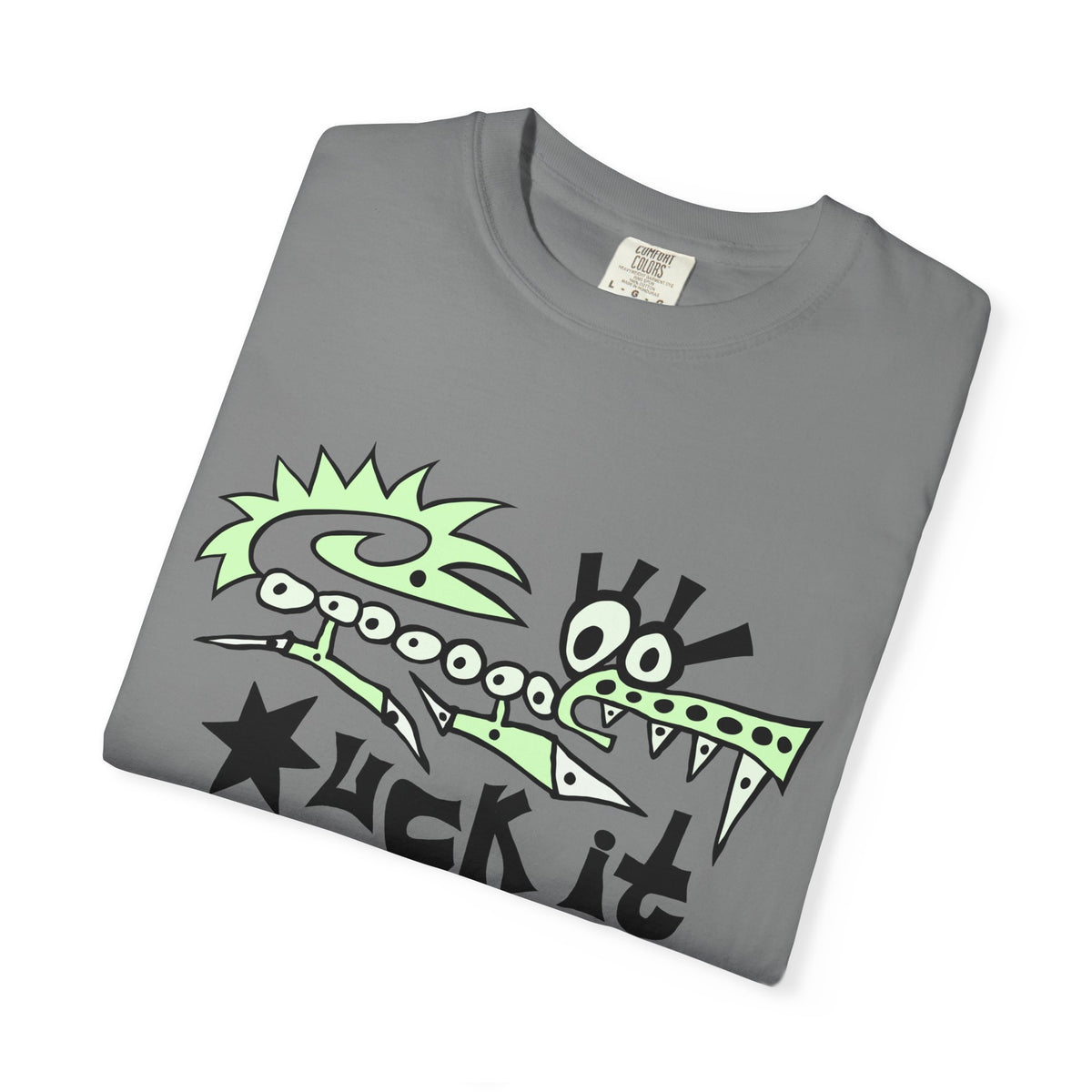 *uck It Croc T-Shirt — Bold Neon Green Streetwear Tee