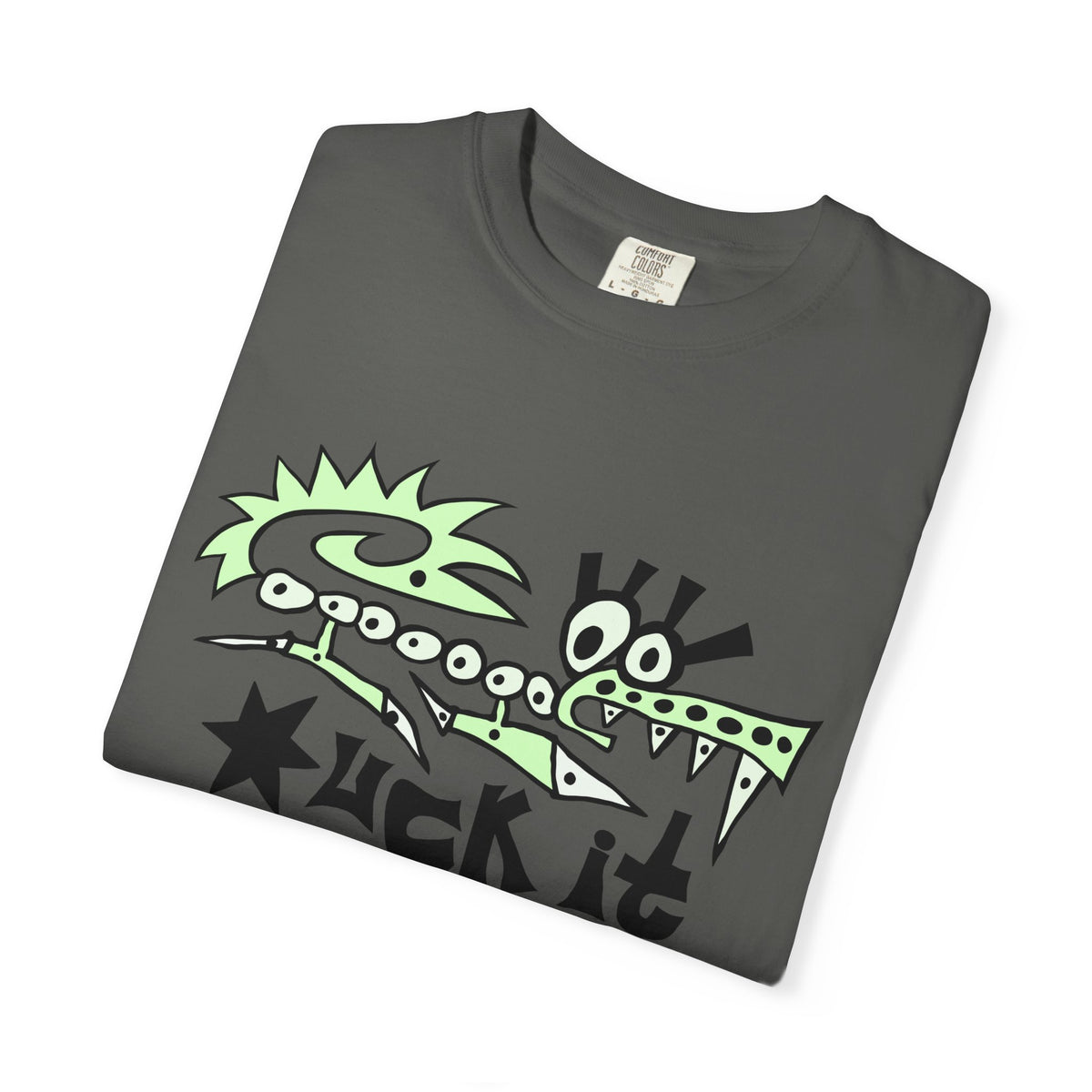 *uck It Croc T-Shirt — Bold Neon Green Streetwear Tee