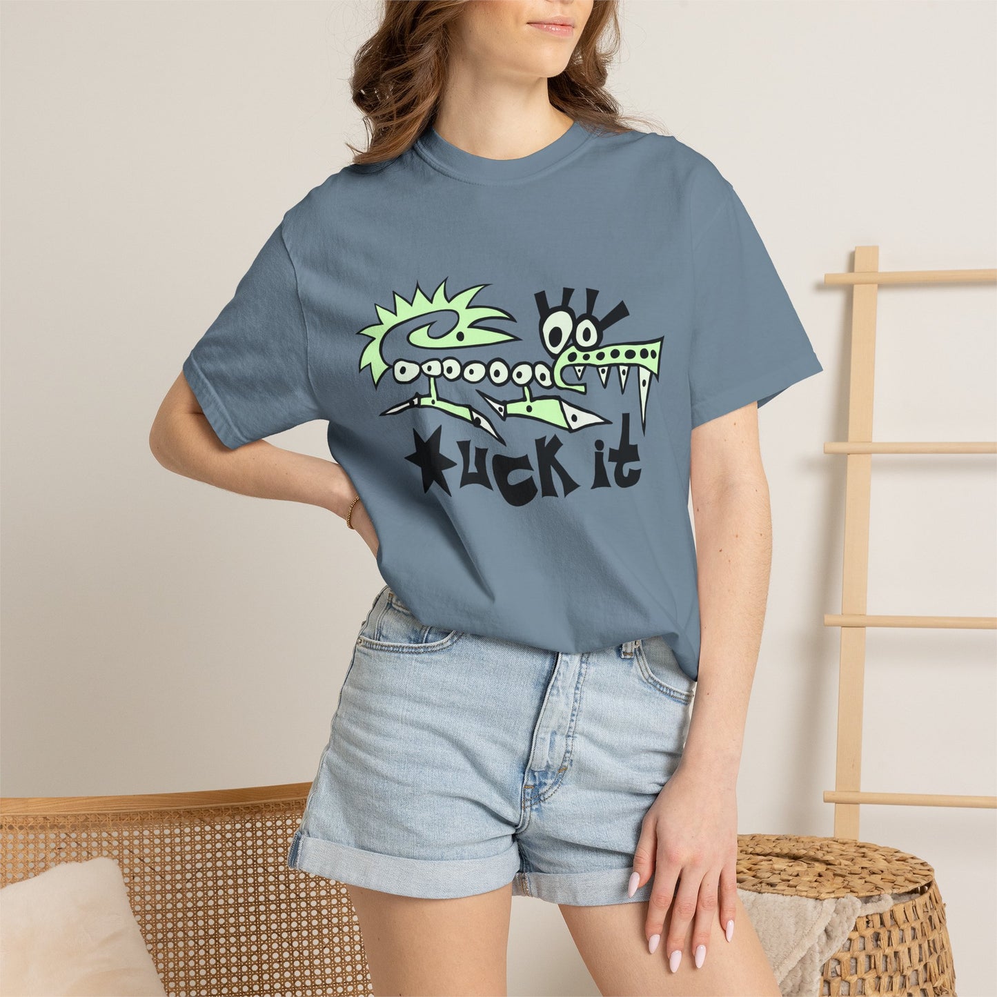 *uck It Croc T-Shirt — Bold Neon Green Streetwear Tee