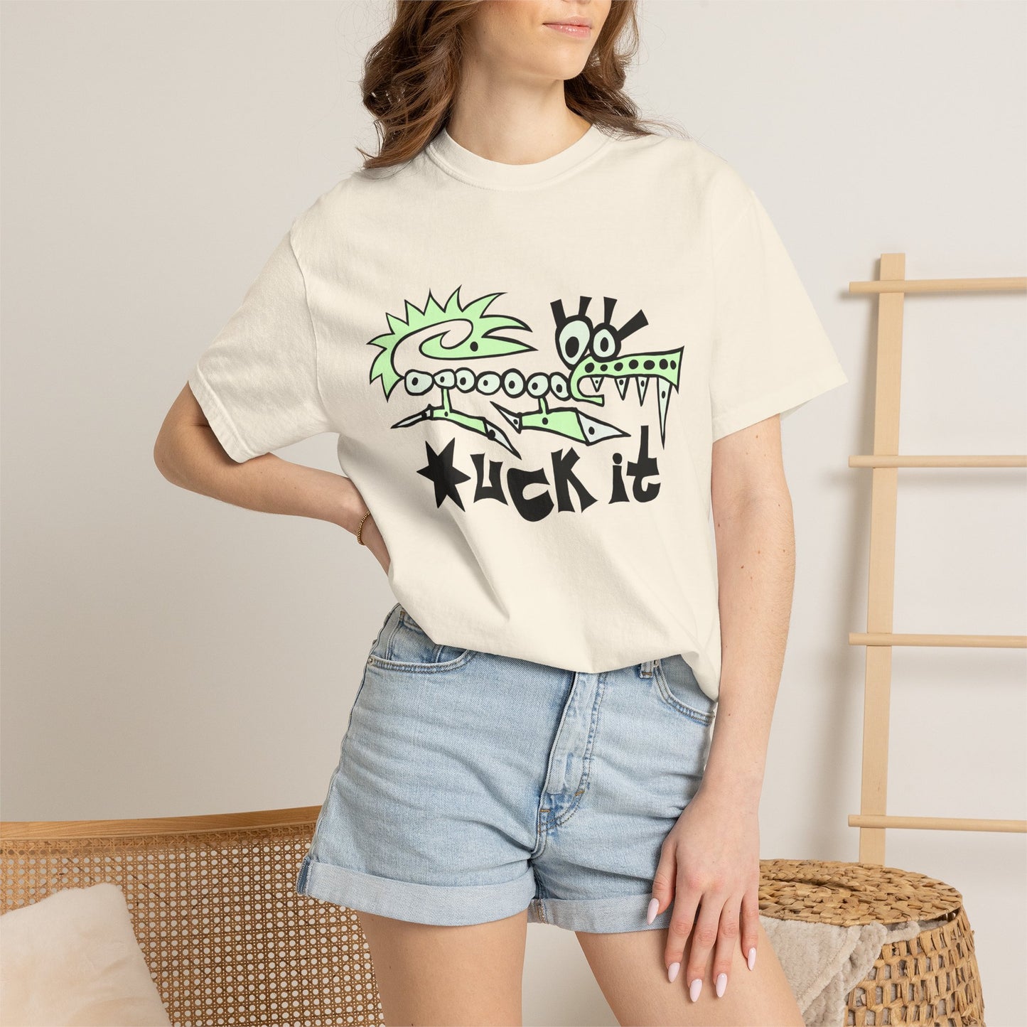 *uck It Croc T-Shirt — Bold Neon Green Streetwear Tee